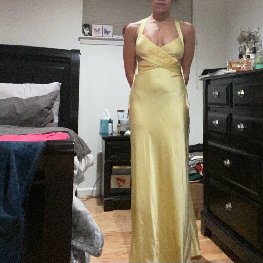 Yellow gown